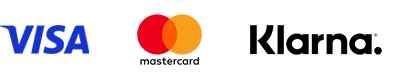 Visa logo, Mastercard logo, Klarna logo