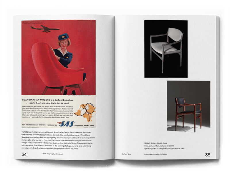 Oppslag fra boka om Gerhard Berg