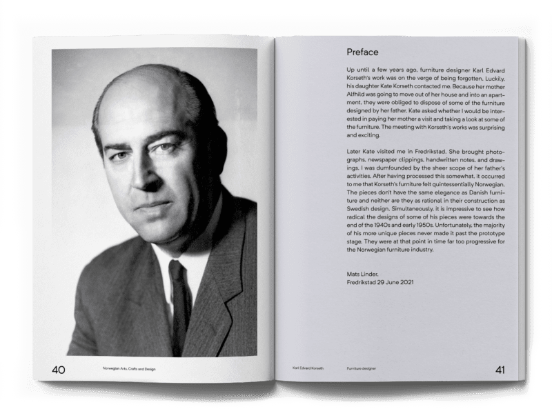 Oppslag fra boka om Karl Edvard Korseth