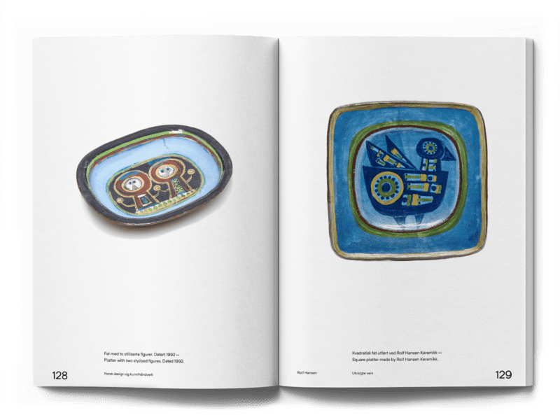 Oppslag fra boka om Rolf Hansen