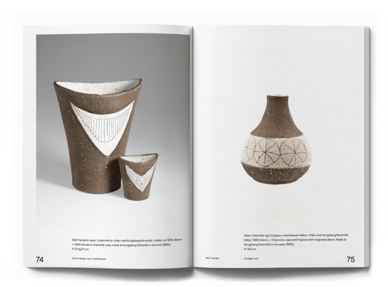 Oppslag fra boka om Rolf Hansen